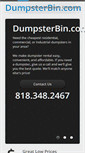 Mobile Screenshot of dumpsterbin.com